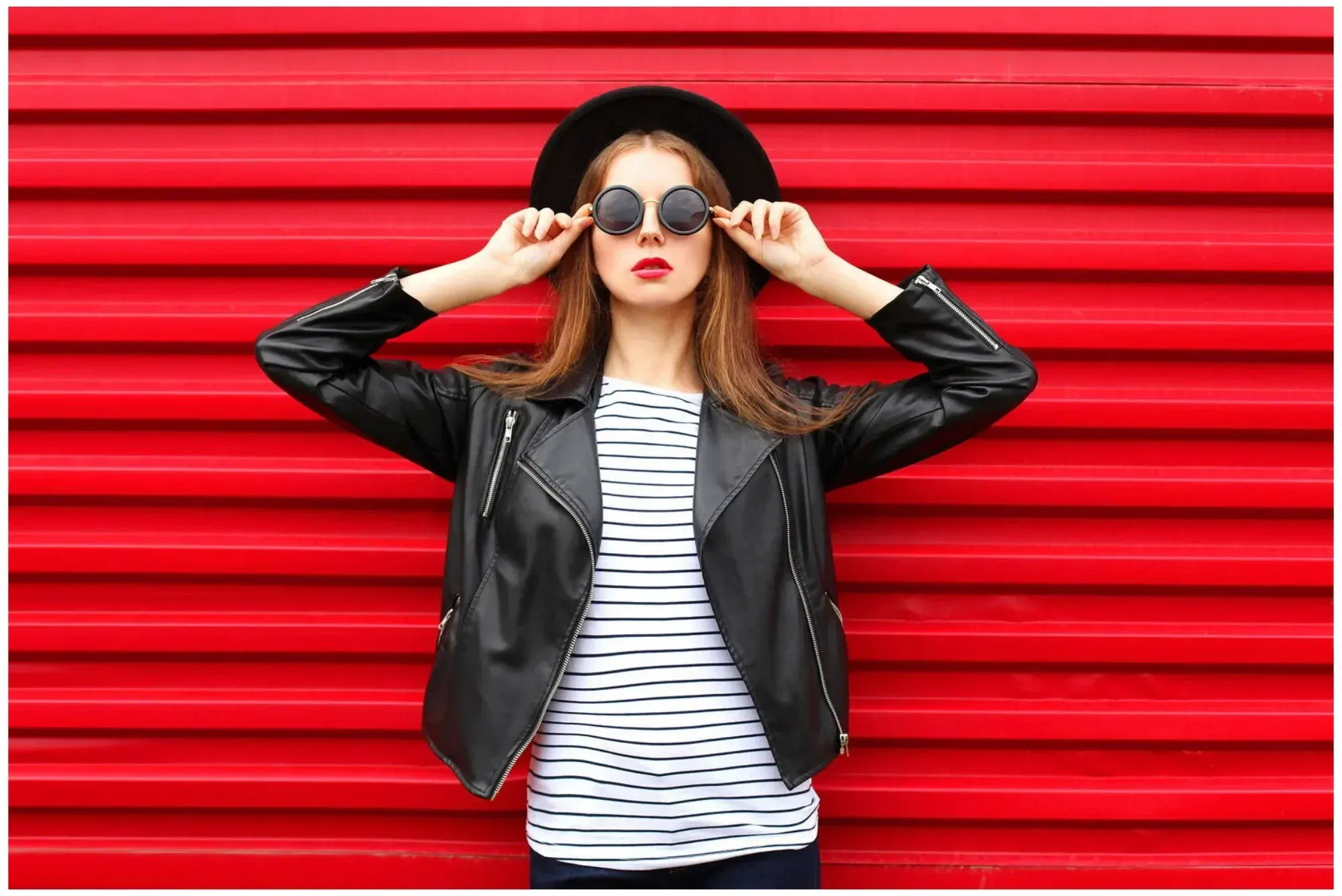 Asian Fashion Model Wearing Hat